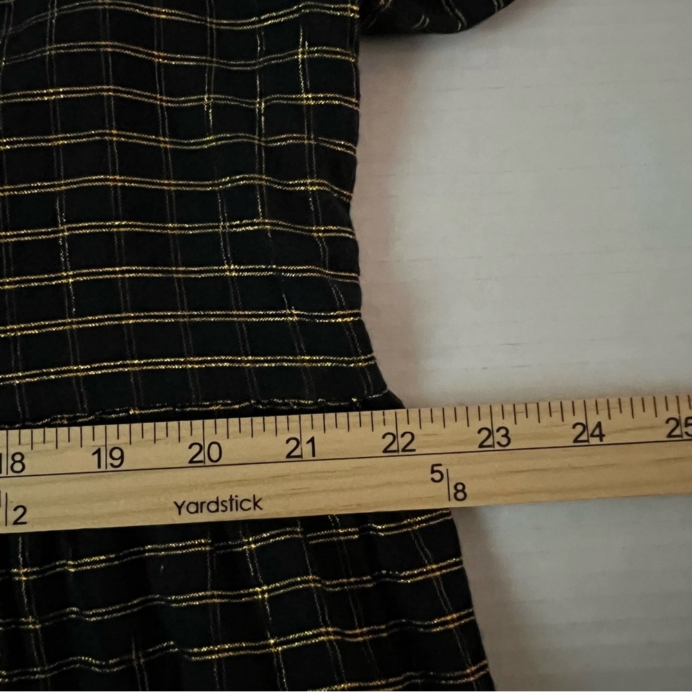 Ulla Johnson Dion Plaid Lurex Metallic Babydoll Mini Dress 12 ASO Sophia Bush - Picture 14 of 16